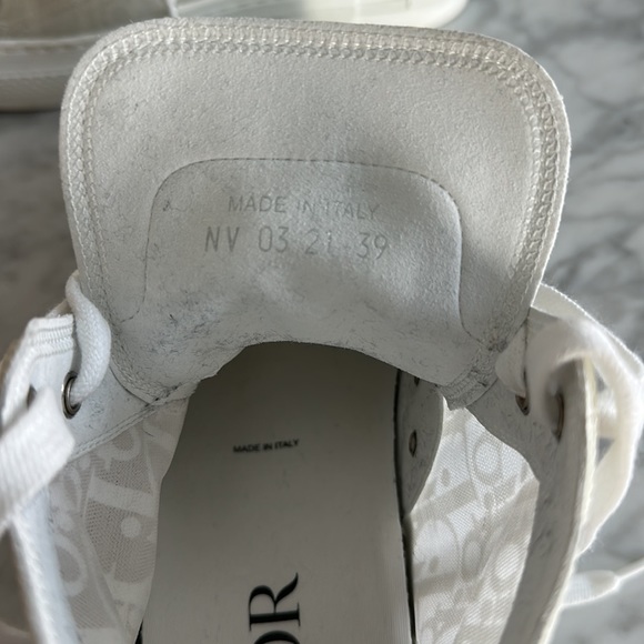 DIOR B23 high top white oblique canvas - Picture 5 of 5